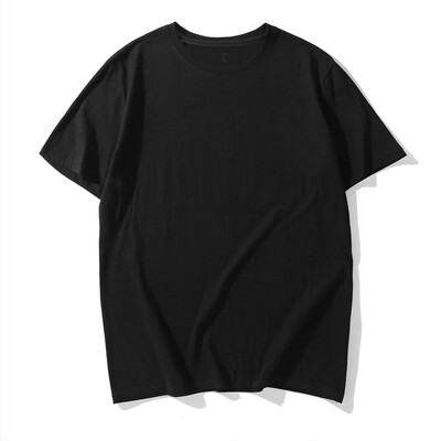 

Beijing Tokyo made JZAO mens black technology 5 seconds submerged solid color heavy round neck T-shirt black XXL 185104A