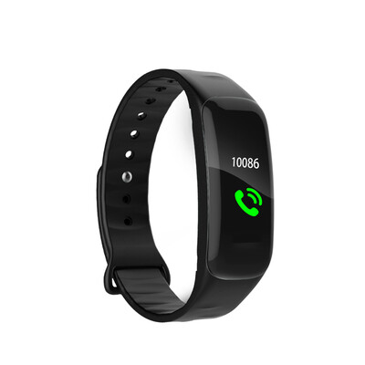 

C1s Color Screen Smart Healthy Care Bracelet Heart Rate&Blood Pressure Monitoring Watch BT Step Movement Band