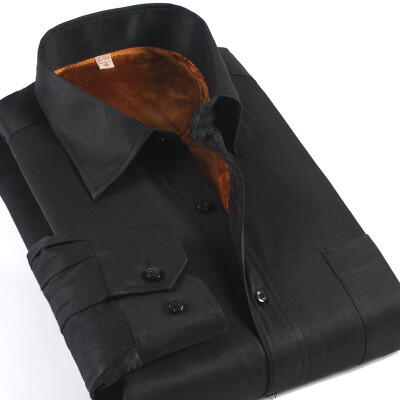 

Men's winter warm shirt plus thick velvet suit