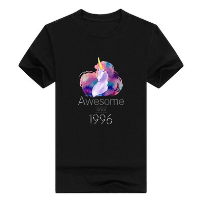 

22nd Birthday Gift Unicorn Tshirt Awesome Since 1996 Tee
