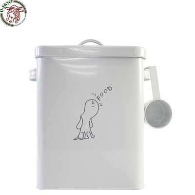 

dog food galvanized iron tin storage container