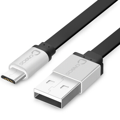 

Ferguson cabos F00501-5 Andrews smartphone data cable microusb charger line general data flat line 15M silver head black line