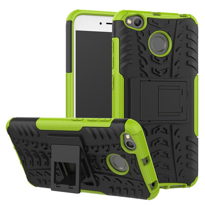 

Fivice Redmi 4X Case TPU anti-fall tire pattern back clip bracket phone case