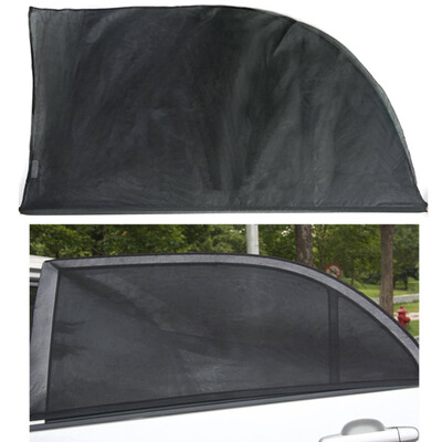 TIROL 2PCS Adjustable Car Window Sun Shades UV Protection Shield Mesh Cover Visor Sunshades