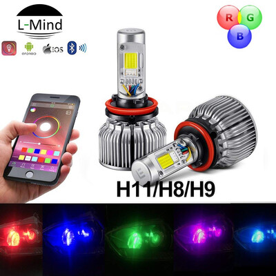 

Honda Car Fog Light H11 H8 H9 CREE LED Headlight Bulbs Kit with APP Control
