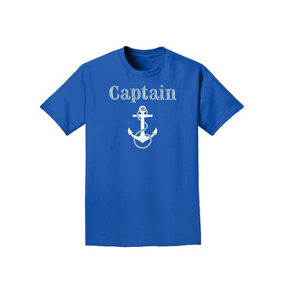 

Ship Captain Nautical Anchor Boating Adult Dark T-Shirt