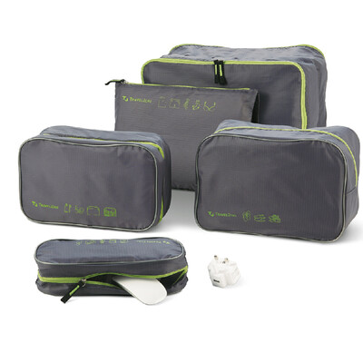 

Lock & Lock lock & lock waterproof storage box travel clothing storage bag suitcase finishing bag five-piece green LTZ965DG005