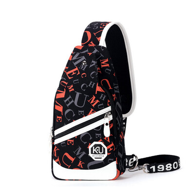 

Mens chest package single-shoulder bag messenger bag&student backpack