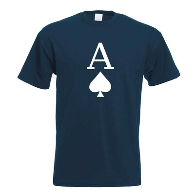 

Ace of Spades Playing Card T-Shirt Men Design Gift