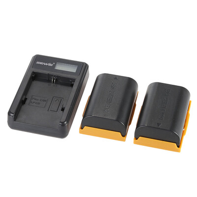 

Portable LED Power Charger with 2pcs 1830mAh LP-E6 Rechargeable Li-ion Lithium Batteries for Canon EOS 6D 7D 70D 60D 5D Mark I
