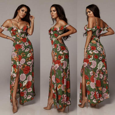 

UK Long Formal Evening Prom Party Dress Bridesmaid Dresses Ball Gown Cocktail