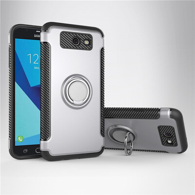

Fivice Samsung Galaxy J7 2017 case PC metal ring shell magnetic car bracket TPU phone case