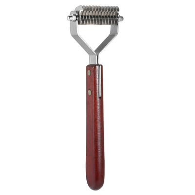 

HATELI Pet Dematting Tool Undercoat Rake Pet Grooming Comb for Undercoat Removal Dematting Undercoat Grooming Rake For Dogs And Ca