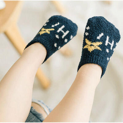 

0-24 Month Cute Cartoon Newborn Baby Girl Boy Anti-Slip Socks Slipper Shoes