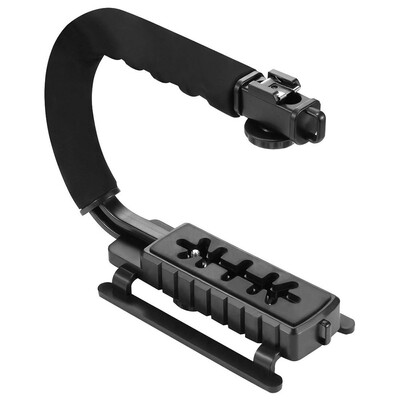 

PULUZ PU3005 C-shaped Camera Bracket Video Handle DV Brackets Steadicam U Shape Stabilizer Grip Stabilizing Tool for DSLR DV Camer