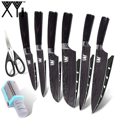 

XYj Sharp Blade Stainless Steel Kitchen Knife Electric Knife Sharpener Cooking Tool Kitchen Scissor
