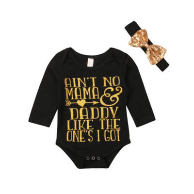 

AU Newborn Baby Girls Long Sleeve Romper Jumpsuit Bodysuit Outfits Cotton 2Pcs