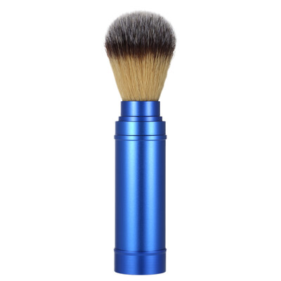 

Nylon Hair Shaving Brush Removable Beard Cleaning Brush Portable Facial Cleaning Brush Aluminum Handle
