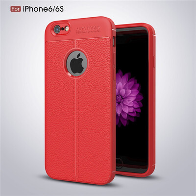 

Fivice iphone 6 case Luxury leather TPU silicone anti-fall soft shell phone case