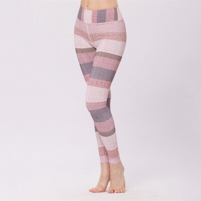 

Womens Digital Print Yoga Pants Quick-drying Running Fitness Nine Pants