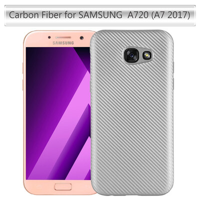 

Goowiiz Phone Case For Samsung Galaxy A320 A3A520 A5A720 A7 2017 Luxury Ultra-thin Carbon Fiber Soft Silicone protection
