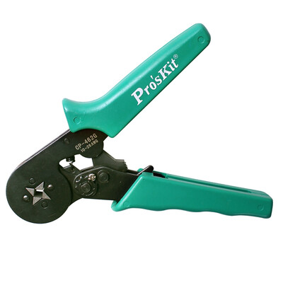 

Pro'skit CP-462G четырехсторонний саморегулирующийся зажим для проволоки Европейский терминальный обжимной плоскогубцы