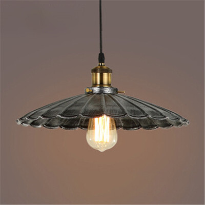 

Bacyheer HL486941 1377 Inches Width Indoor White Single Light Down Lighting LED Pendant with Scalloped Metal Shade