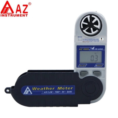 

AZ8909 Handheld Digital Air Flow Meter Windspeed Meter With Humidity And Temp Tester