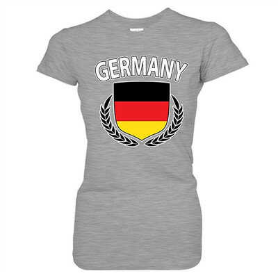 

Germany Flag Creat Olive Wreath Laurel German Pride Juniors T-Shirt