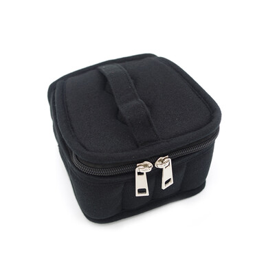 

Fashion Portable Travel Storage Bag Essential Oils Carrying Case Protecting Bag Zipper Closure 16 Bottles Design Velvet Bag