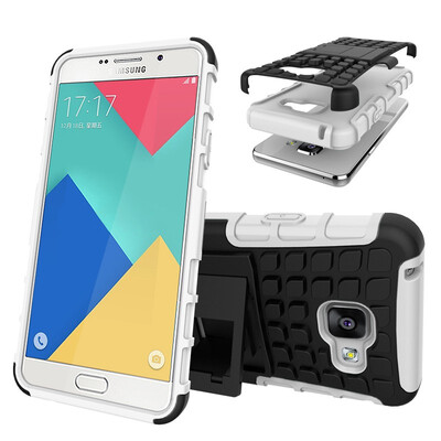 

Fivice Samsung A310A3 2016 Case TPU anti-fall tire pattern back clip bracket phone case
