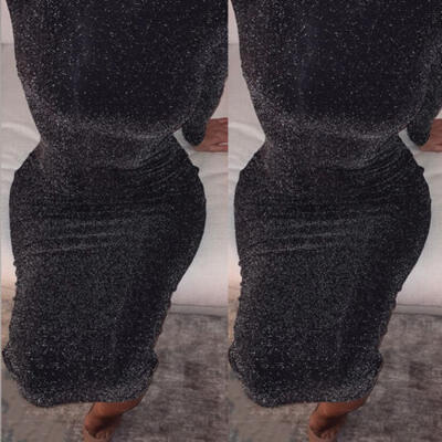 

Womens Knitted Oversized Sweater Jumper Dress Ladies Winter Long Pullover Top