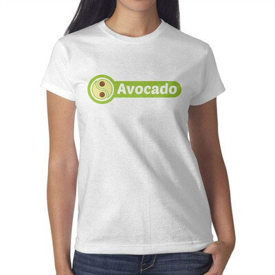 

Melinda Avocado Janpanese Womens White Tshirt Cotton Lovely T-Shirts