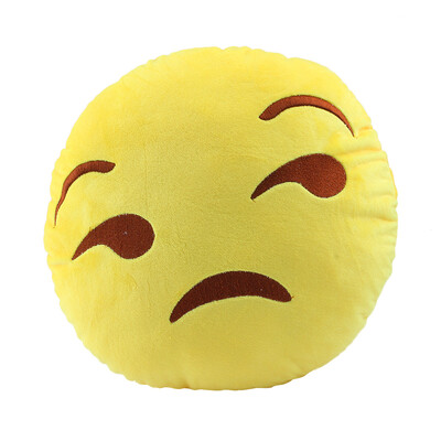 

MyMei NEW Emoji Round Cushion Emoticon Pillow 13 Patterns Yellow Soft Smiley