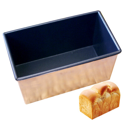 

Jingdong Supermarket Three-way toast box - body toast toast mold baking mold 450g black non-stick SN2052
