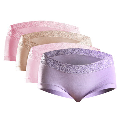 

[Jingdong Supermarket] Ms. Heng Yuanxiang underwear modal elastic comfort briefs fashion simple waist pants mixed color four loaded 165/90