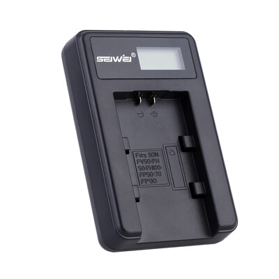 

New Li-ion Battery Pack Charger VideoDigital Camera Battery Charger with LED Charging Indicator for Sony NP-FV50FV7090100120