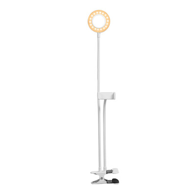 

2 in 1 Lazy Bracket Phone Stand Flexible Cellphone Clip with 36pcs LED Lightbeads Selfie Ring Light for Live Stream
