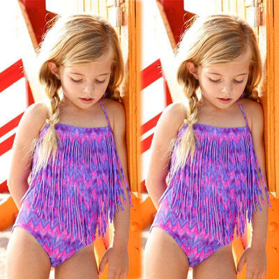 

Kids Girls Swimming Bikini Costume Swimwear Swimsuit Beach Clothes Clothing Gift