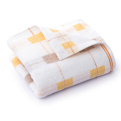 

Grace towel home textile cotton strong absorbent soft and comfortable face towel yellow 88g 74 *