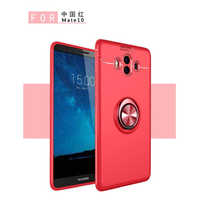 

Fivice Huawei Mate 10 case TPU metal ring shell magnetic bracket soft shell