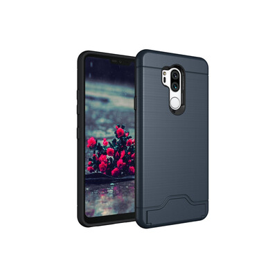 

Fivice LG G7 Case TPU all-inclusive anti-drop brushed card with bracket mobile phone case