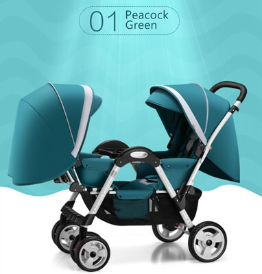 

Twins Baby stroller Can Sit Down And Fold Babys Face To Face trolley