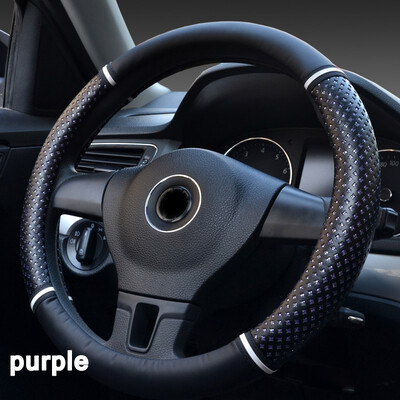 

Car interior accessories comfortable Multi-color 363840cm Car Steering Wheel Cover Micro Fiber Leather Antiskid protection