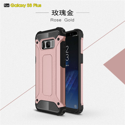 

Fivice Samsung Galaxy S8 plus case Luxury Silicone Diamond Armor PC Hard Shell Phone Case