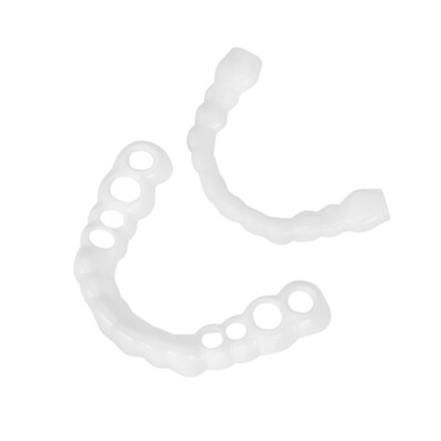 

Temporary Smile Comfort Fit Cosmetic Teeth Flex Denture Teeth Top Cosmetic Veneer Fake Tooth Cover