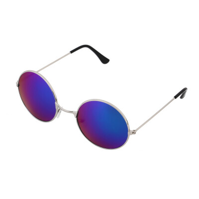 

Women Men Good Quality Colorful Mirror lens Round Glasses Sunglasses Vintage