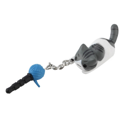 

Newest Cat Playing Ball 3.5mm Anti Dust Earphone Jack Plug Stopper For Phone