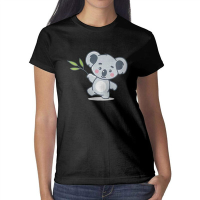 

Forest Animals Koala Bears Koala Shirts for Women Custom Attractive Women Cotton t Shirt