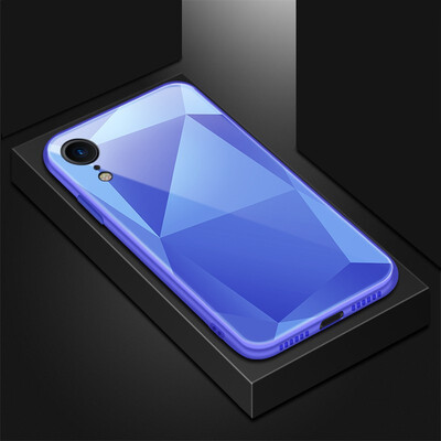 

Goowiiz Phone Case For Iphone XR Luxury Optically square glass TPUPC Full Protective cover